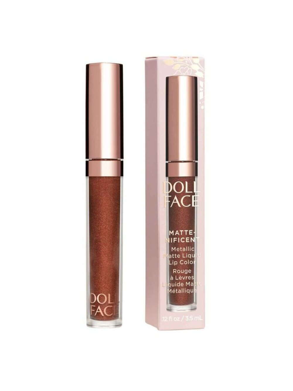 Doll Face Matte-Nificent Metallic Matte Liquid Lip Color .12 Fl Oz Shade Eclipse